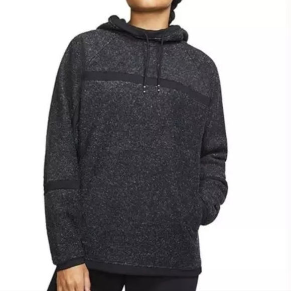 Nike Jackets & Blazers - Nike Thermal Gray Black Hooded Fleece